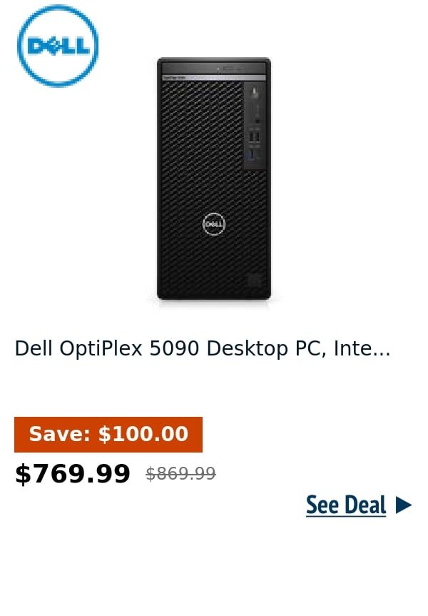 Dell OptiPlex 5090 Desktop PC, Inte...