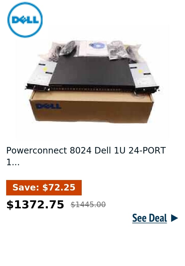 Powerconnect 8024 Dell 1U 24-PORT 1...