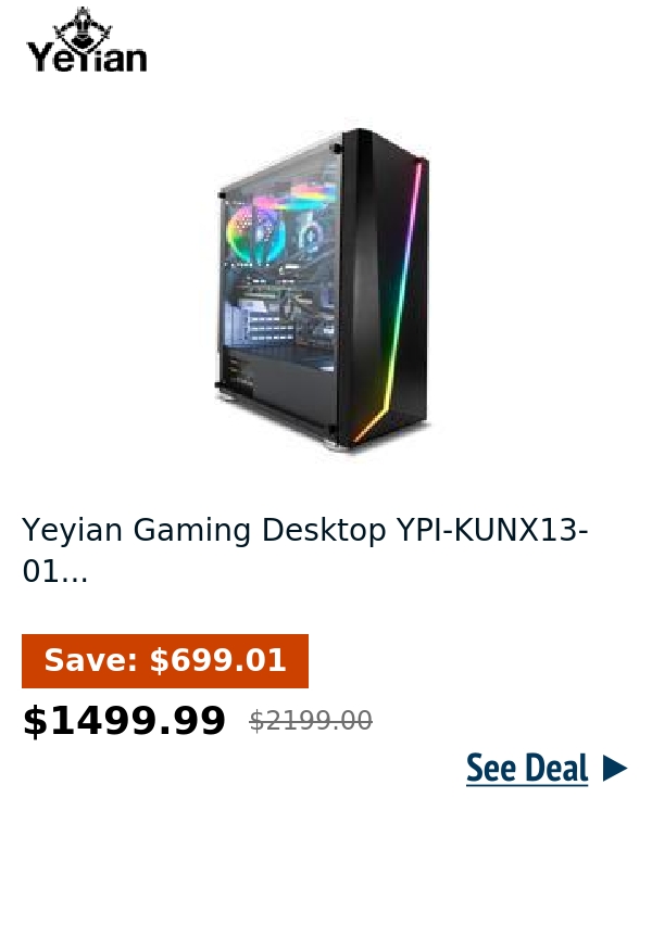 Yeyian Gaming Desktop YPI-KUNX13-01...