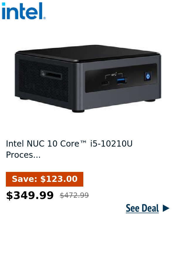 Intel NUC 10 Core™ i5-10210U Proces...