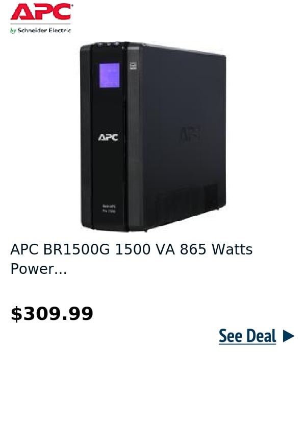 APC BR1500G 1500 VA 865 Watts Power...