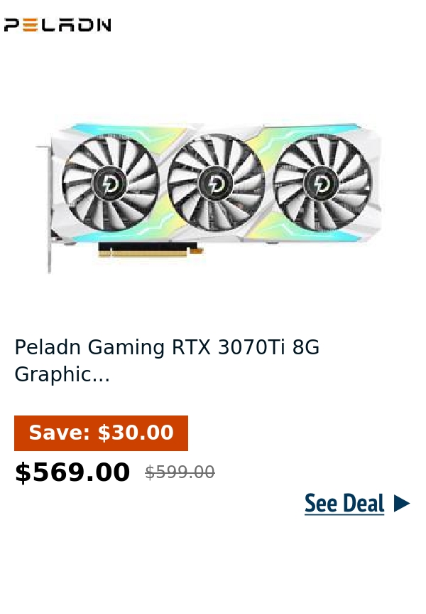 Peladn Gaming RTX 3070Ti 8G Graphic...