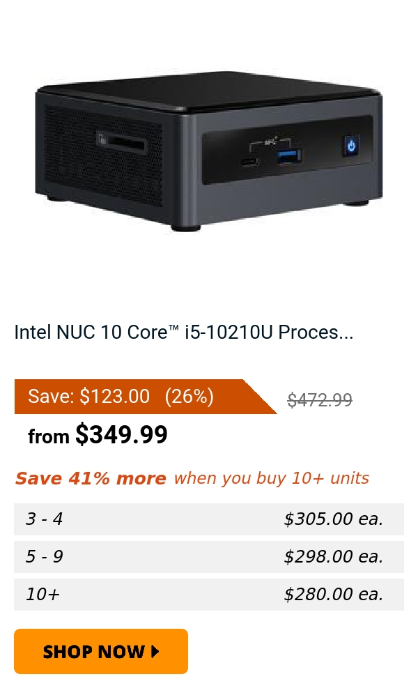 Intel NUC 10 Core™ i5-10210U Proces...