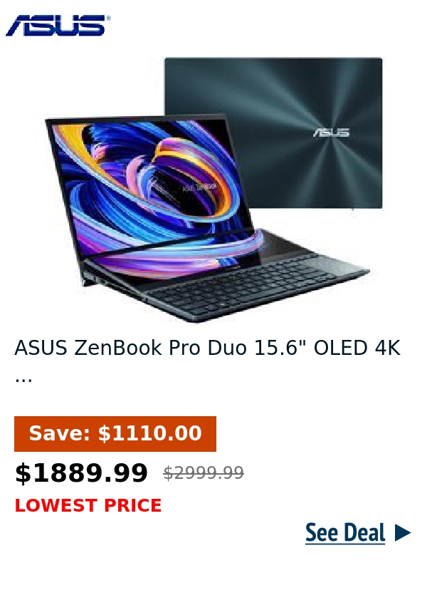 ASUS ZenBook Pro Duo 15.6