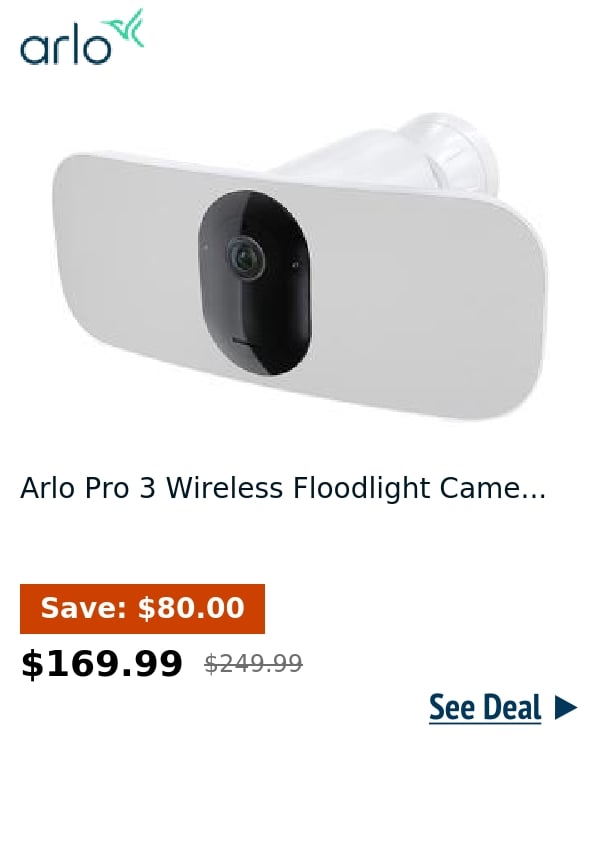 Arlo Pro 3 Wireless Floodlight Came...