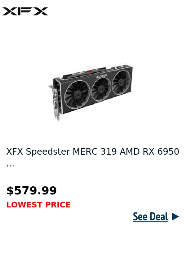 XFX Speedster MERC 319 AMD RX 6950 ...