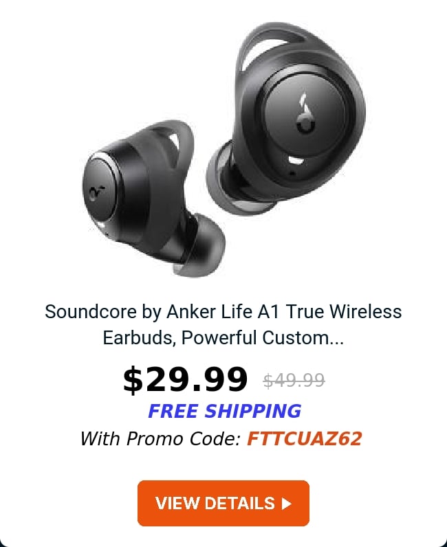 Soundcore by Anker Life A1 True Wireless Earbuds, Powerful Custom...