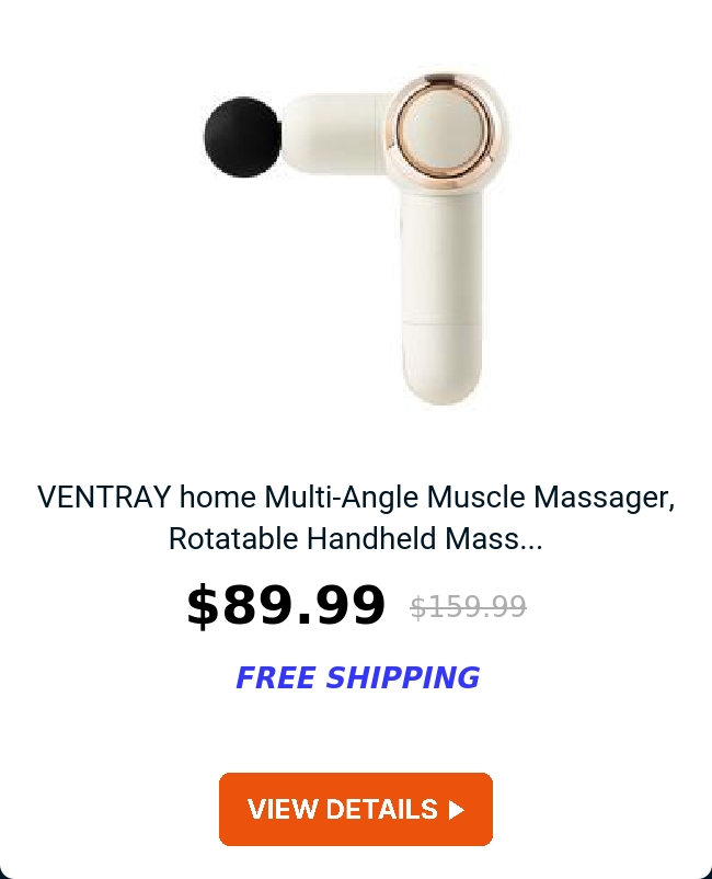 VENTRAY home Multi-Angle Muscle Massager, Rotatable Handheld Mass...