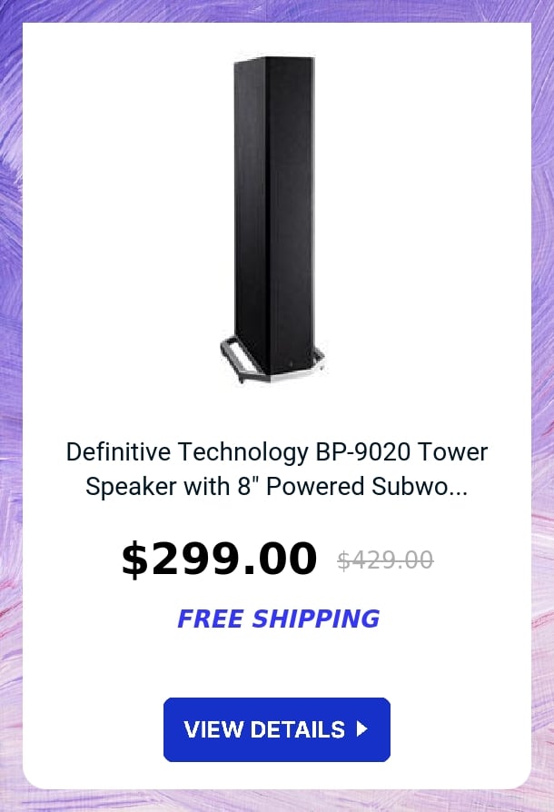 Definitive Technology BP-9020 Tower Speaker with 8