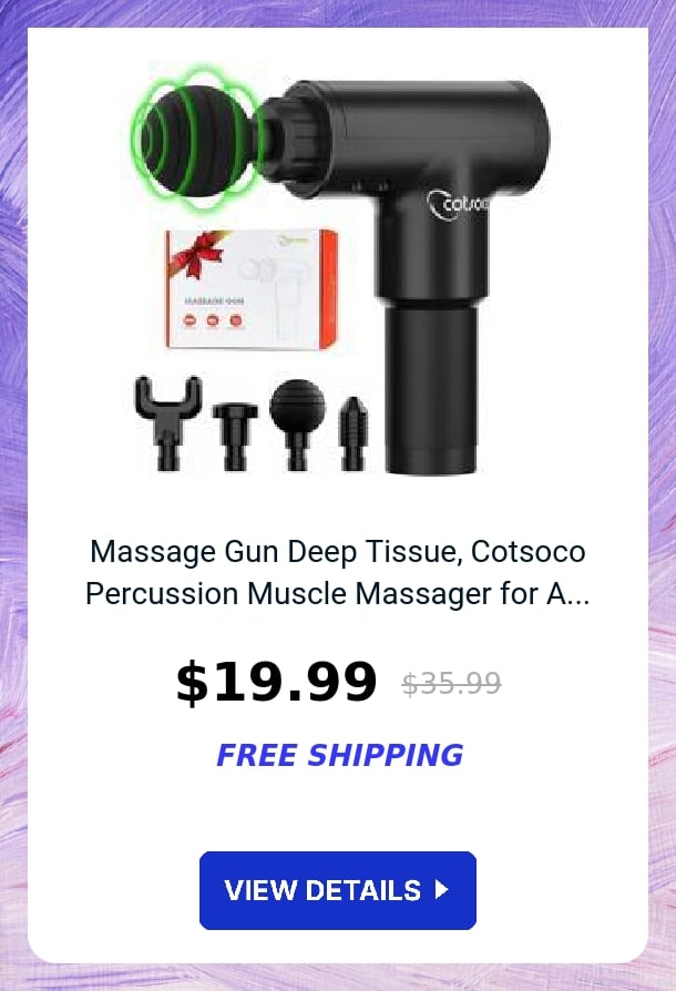 Massage Gun Deep Tissue, Cotsoco Percussion Muscle Massager for A...