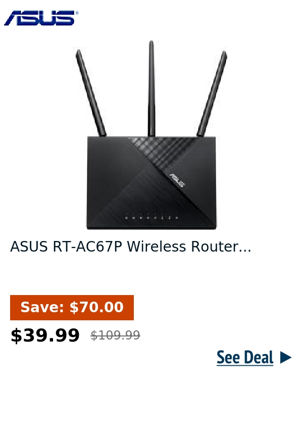 ASUS RT-AC67P Wireless Router...