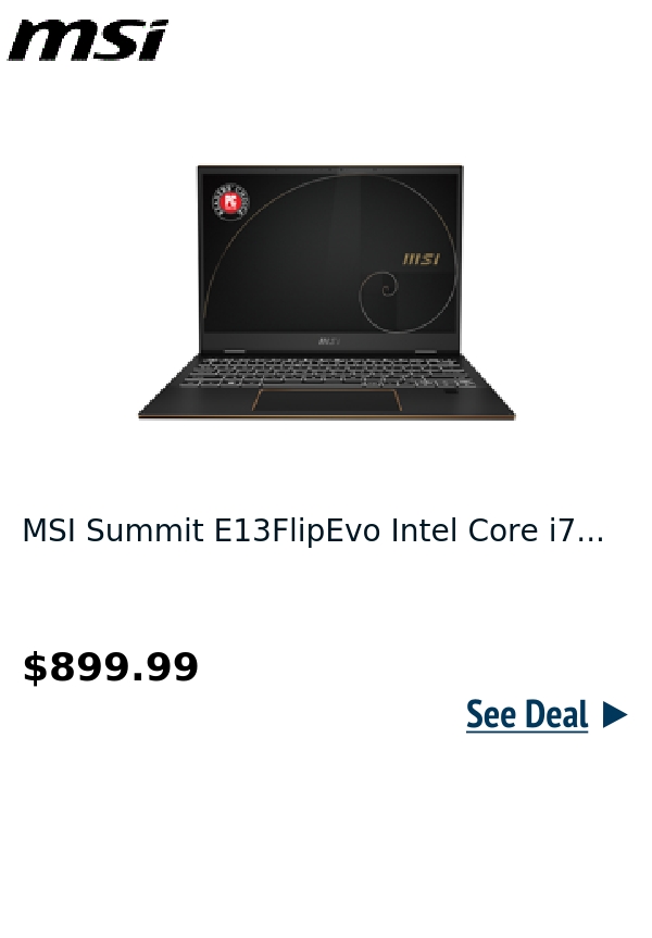 MSI Summit E13FlipEvo Intel Core i7...