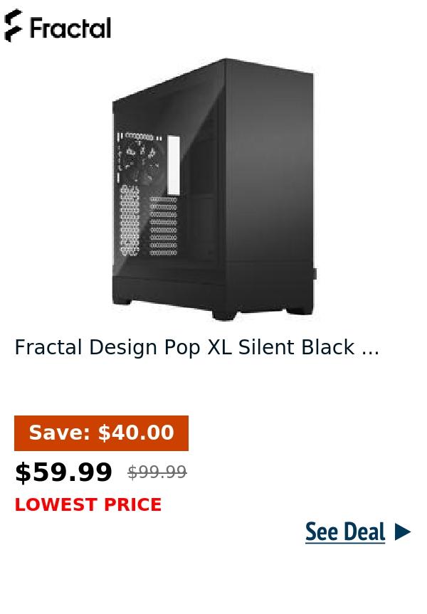 Fractal Design Pop XL Silent Black ...