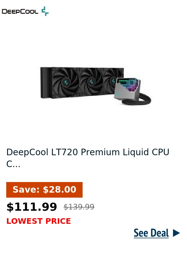 DeepCool LT720 Premium Liquid CPU C...