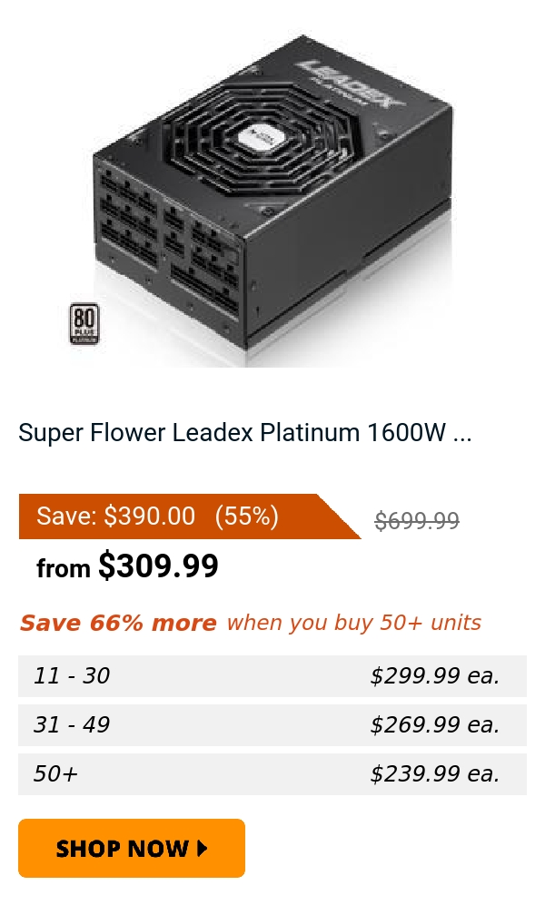 Super Flower Leadex Platinum 1600W ...