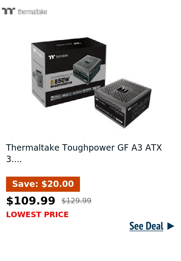 Thermaltake Toughpower GF A3 ATX 3....