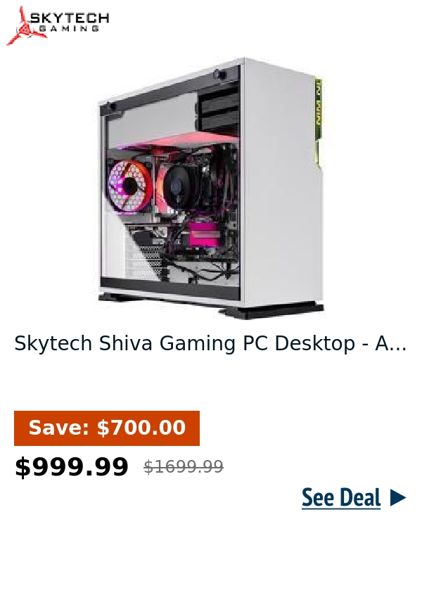 Skytech Shiva Gaming PC Desktop - A...