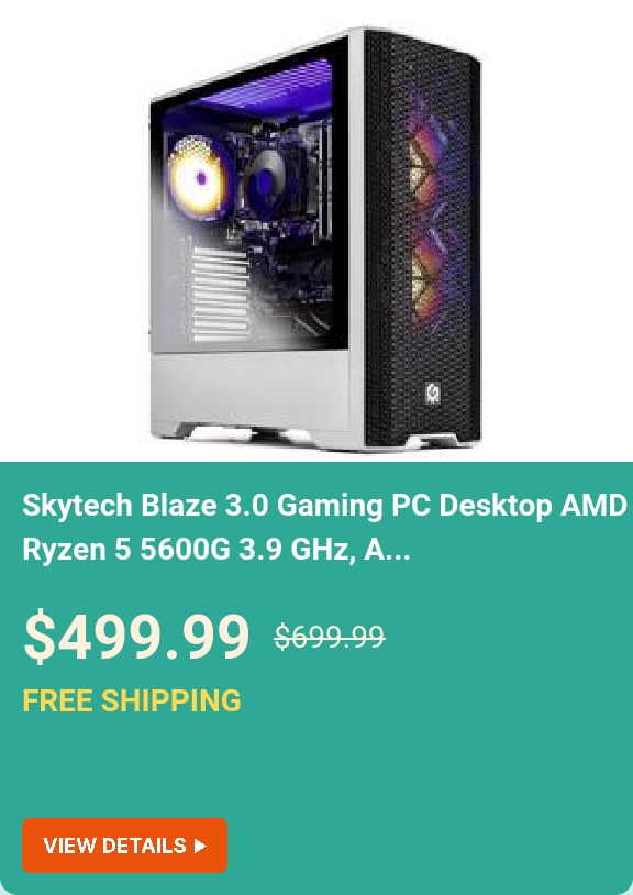  Skytech Gaming Archangel Gaming PC, Ryzen 7 5700X 3.4