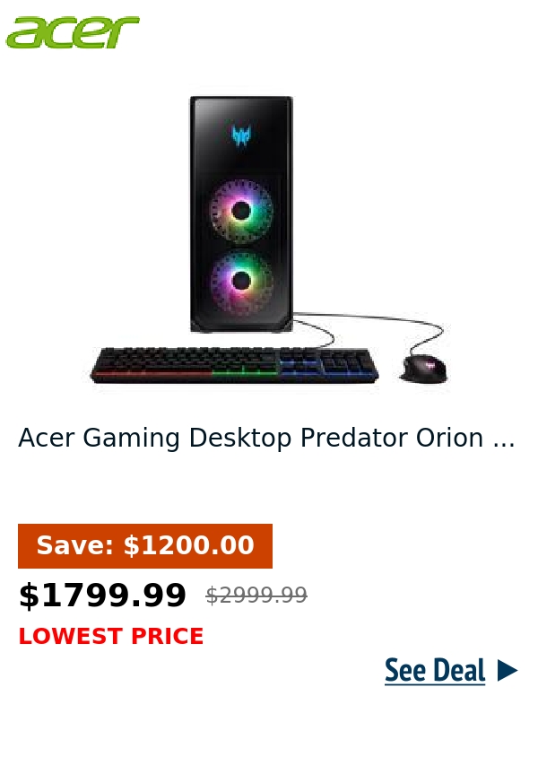 Acer Gaming Desktop Predator Orion ...