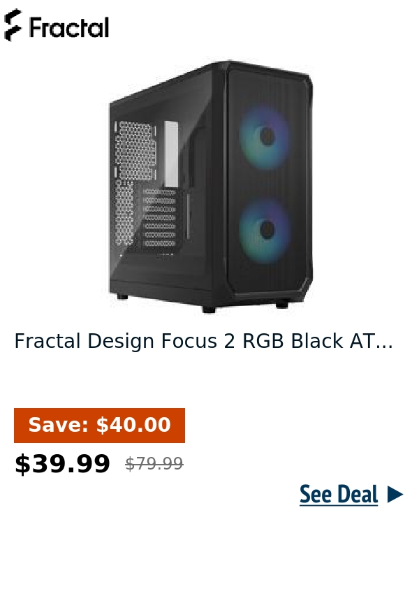 Fractal Design Focus 2 RGB Black AT...