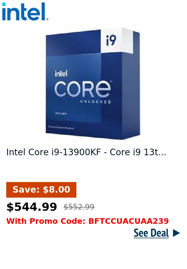 Intel Core i9-13900KF - Core i9 13t...