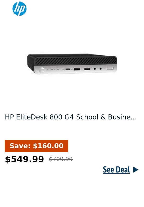 HP EliteDesk 800 G4 School & Busine...