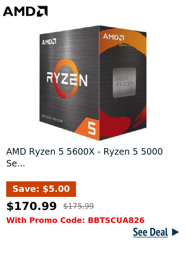 AMD Ryzen 5 5600X - Ryzen 5 5000 Se...