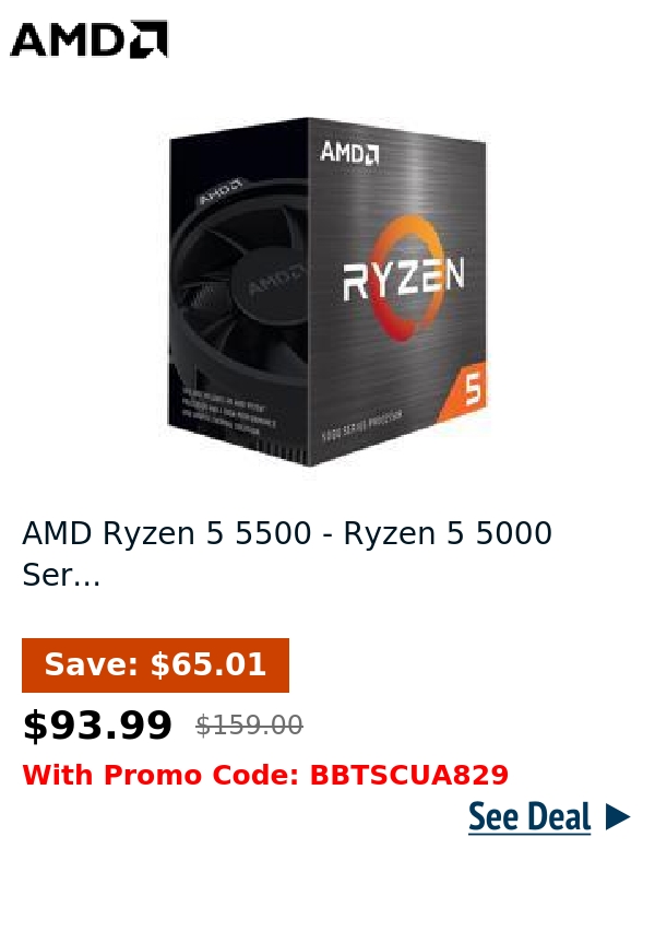 AMD Ryzen 5 5500 - Ryzen 5 5000 Ser...