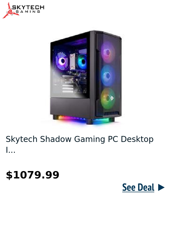 Skytech Shadow Gaming PC Desktop I...