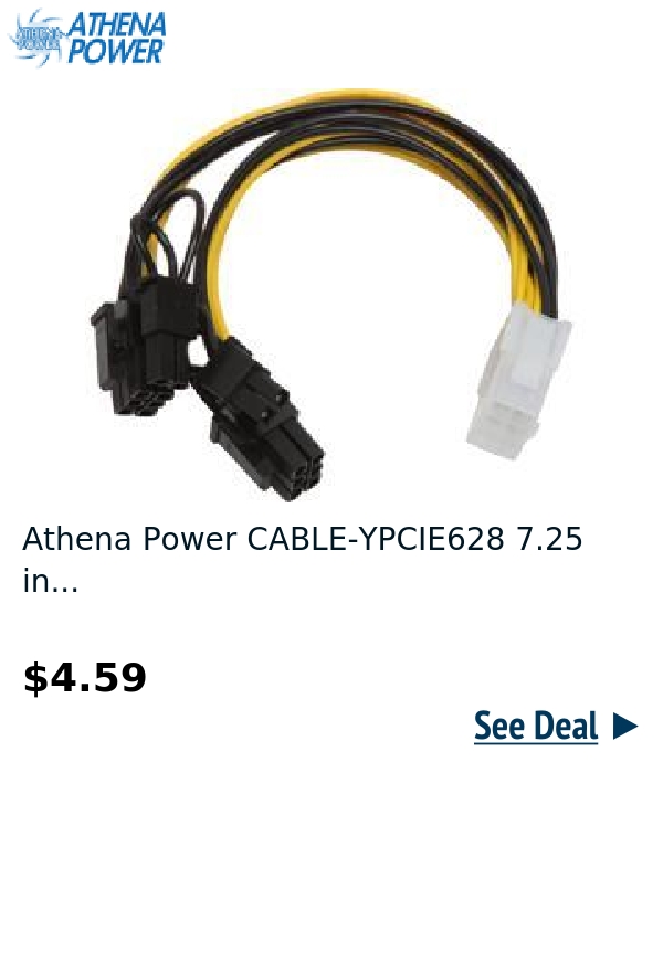 Athena Power CABLE-YPCIE628 7.25 in...