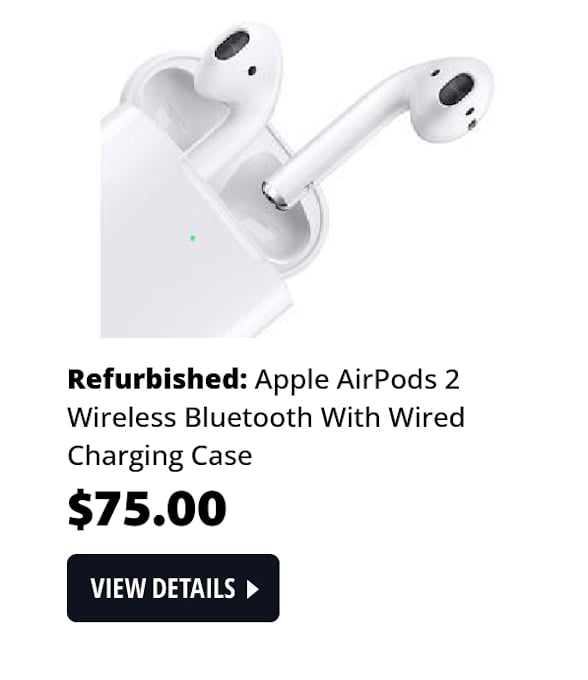 Apple AirPods 2 Wireless Bluetooth With Wired Charging Case