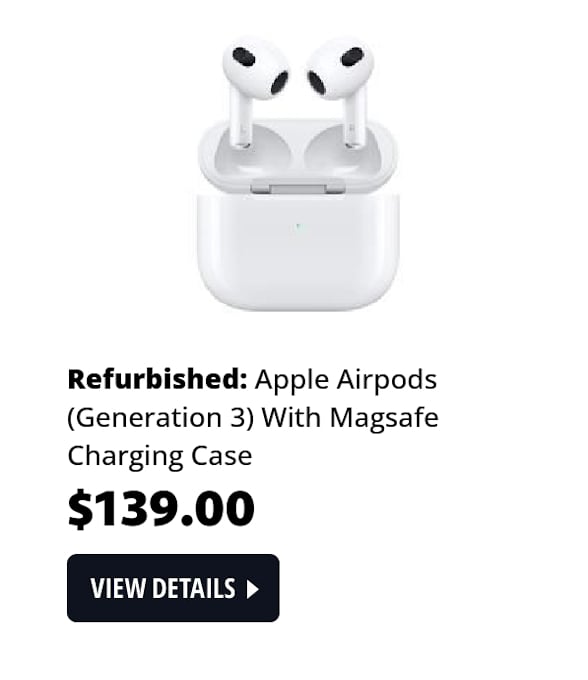 Apple Airpods (Generation 3) With Magsafe Charging Case