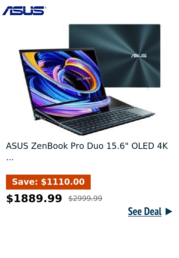 ASUS ZenBook Pro Duo 15.6