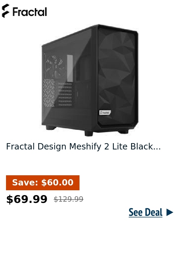 Fractal Design Meshify 2 Lite Black...