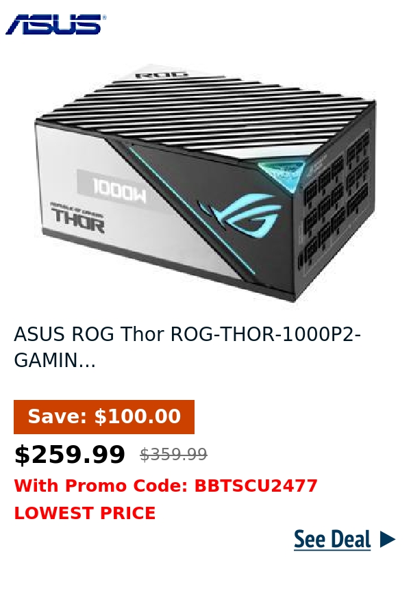 ASUS ROG Thor ROG-THOR-1000P2-GAMIN...