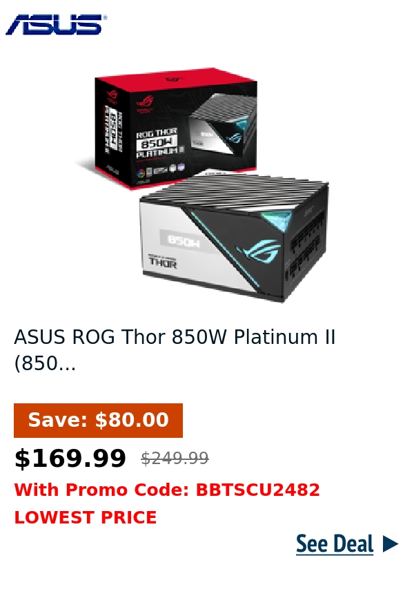 ASUS ROG Thor 850W Platinum II (850...