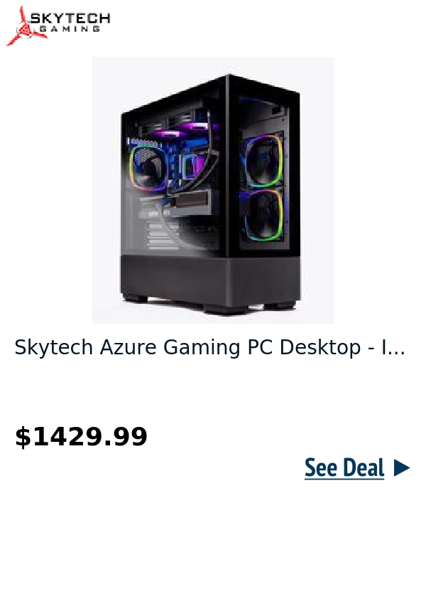 Skytech Azure Gaming PC Desktop - I...