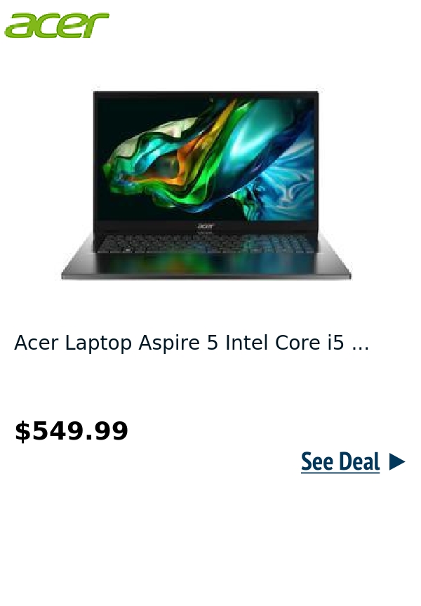 Acer Laptop Aspire 5 Intel Core i5 ...