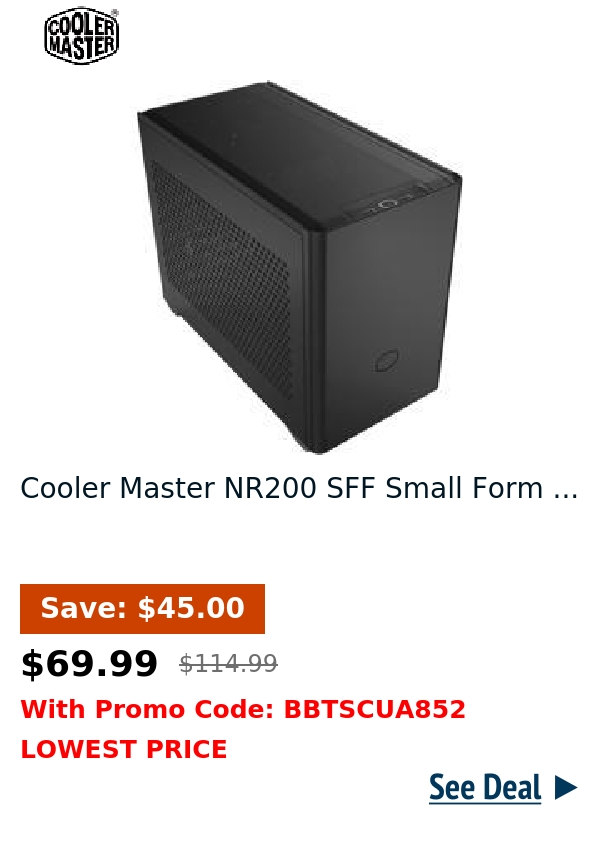 Cooler Master NR200 SFF Small Form ...