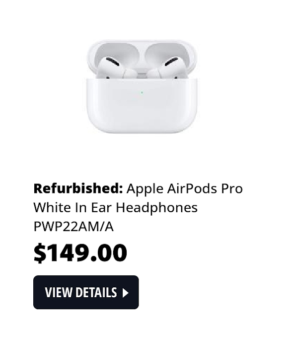 Apple AirPods Pro White In Ear Headphones PWP22AM/A