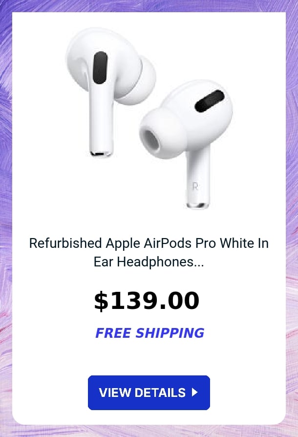 Refurbished Apple AirPods Pro White In Ear Headphones...