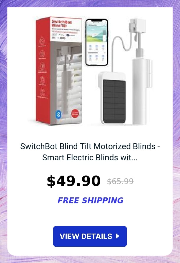 SwitchBot Blind Tilt Motorized Blinds - Smart Electric Blinds wit...