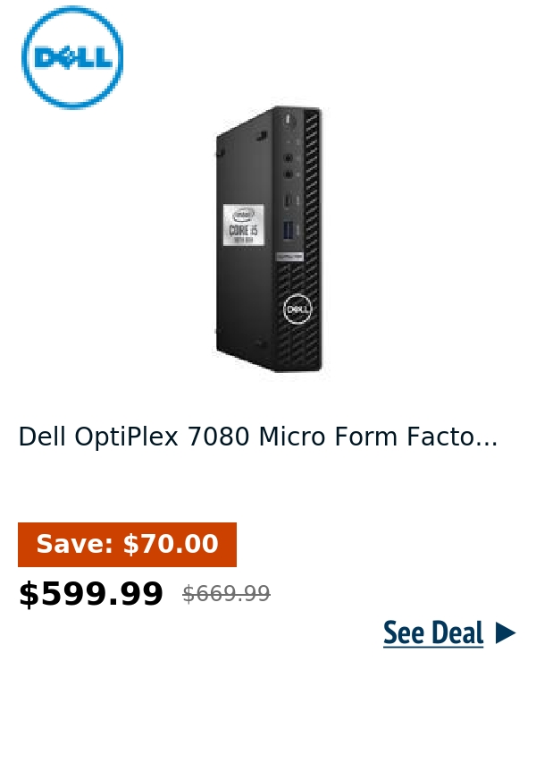 Dell OptiPlex 7080 Micro Form Facto...