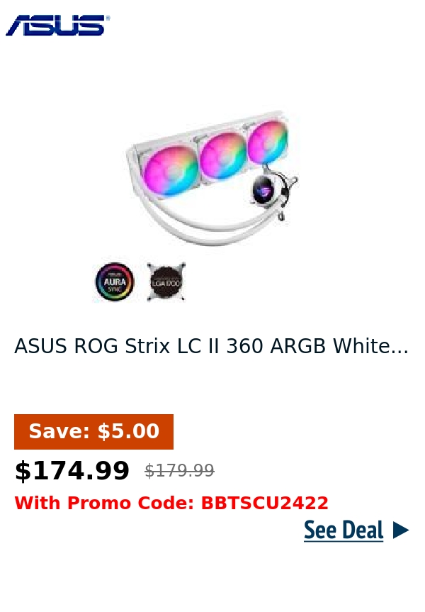 ASUS ROG Strix LC II 360 ARGB White...