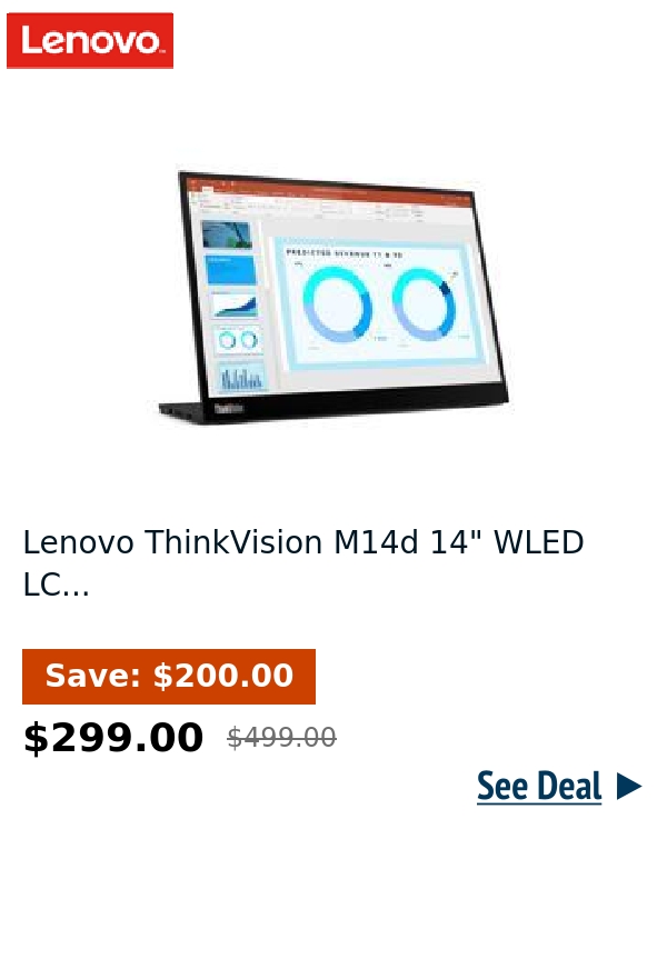 Lenovo ThinkVision M14d 14