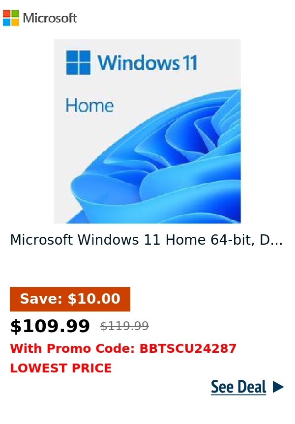 Microsoft Windows 11 Home 64-bit, D...