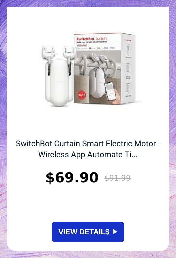 SwitchBot Curtain Smart Electric Motor - Wireless App Automate Ti...