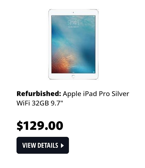 Apple iPad Pro Silver WiFi 32GB 9.7"