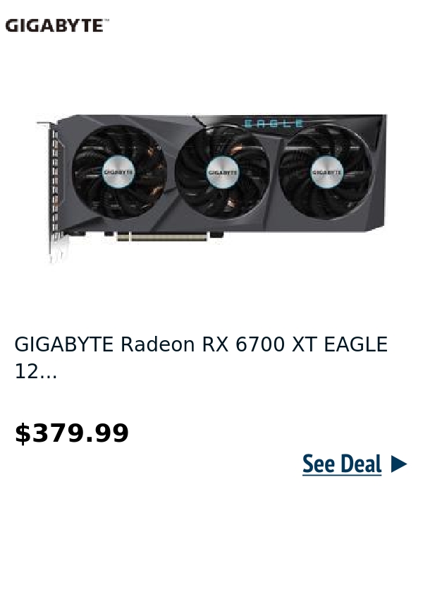 GIGABYTE Radeon RX 6700 XT EAGLE 12...