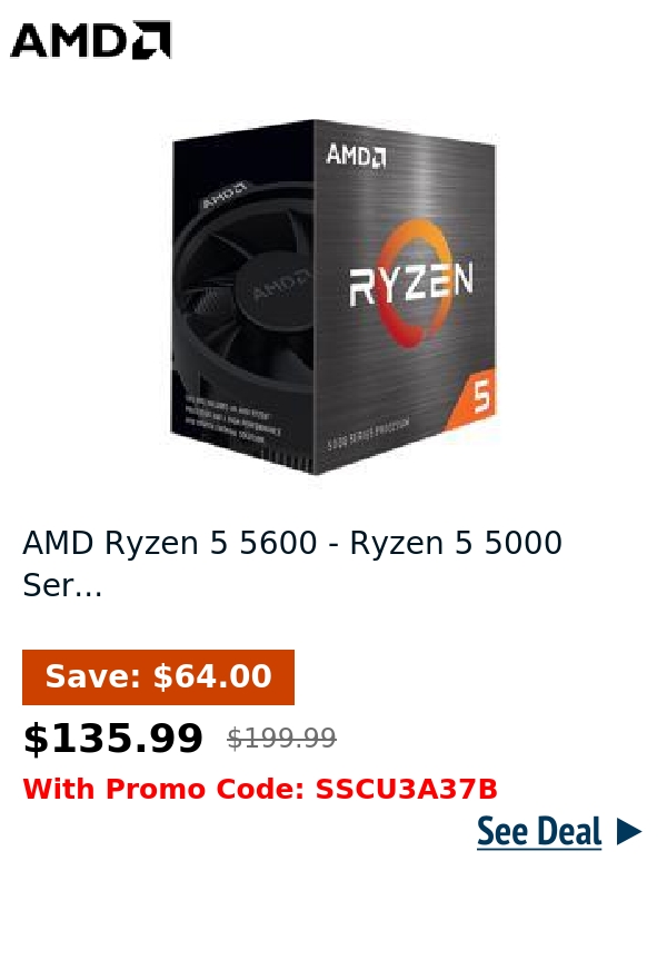 AMD Ryzen 5 5600 - Ryzen 5 5000 Ser...